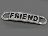 Плочка Friend 41.5x8.5mm, отвор халки 5x5.5mm - 100 бр.