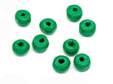 Топче - зелено 7х5mm, отвор 2.5mm - 25g ≈ 340 бр.