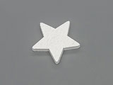Звезда бяла 20x19mm, дебелина 2.4mm - 100 бр.