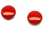 Диск червен - d=14mm, дебелина 6mm, отвор 1.5mm  - 50g ≈ 70 бр.