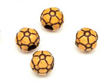 Футболна топка кафява d=9.3mm, отвор 3.7mm - 50g ≈ 152 бр.
