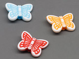 Пеперуди цветни 14x11x3.5mm, отвор 1.8mm - 500g ≈ 1800 бр.