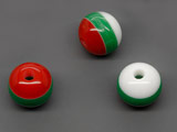 Топче бяло, зелено, червено, d=10mm, отвор 2.2mm - 50 бр.