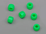 Мънисто зелено d=6.5mm, височина 4.6mm,  отвор 2.9mm - 25g ≈ 237 бр.