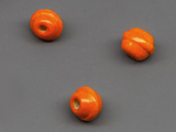 Мънисто оранжево 7.5x6mm, отвор 2mm - 50g ≈ 548 бр.