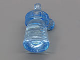 Бебешко шише синьо, 16.8x33.5mm, отвор халка 3.5mm - 500g ≈ 106 бр.