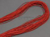 Текстилен ластик червен 1mm - 25m