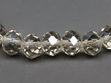Наниз кристал опушен - d=10mm, височина 8mm, отвор 1mm, дължина 56сm ≈ 71-72бр. - 1бр.