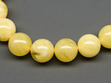 Кехлибар бледо жълт (имитция) - 10mm