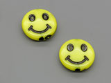 Усмивка жълта d=14mm, дебелина 5mm, отвор 1.8mm - 25g ≈ 41 бр.