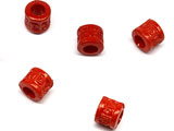 Цилиндър червен - d=6mm, височина 5.5mm, отвор 3.3mm - 500g ≈ 3940 бр.