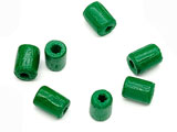 Цилиндър зелен d=6mm, височина 8mm, отвор 2mm - 50g ≈ 440 бр.