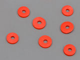 Диск Фимо червен d=6mm, дебелина 1.35mm, отвор 2.5mm - 25g ≈ 590 бр.
