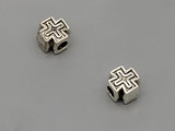 Кръстче 6x6x4.5mm, отвор халка 2mm - 20 бр.