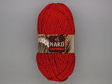 Прежда тъмно червена NAKO Sport Wool - 25% вълна, 75% акрил - 100g - 120m