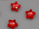 Звезда червена 11.5x11x7mm, отвор 2.4mm - 50g ≈ 144 бр