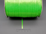 Лента сатен ярко зелена 3mm ≈ 880 ярда