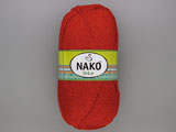 Прежда тъмно червена NAKO Rekor - 100% акрил - 100g - 360m
