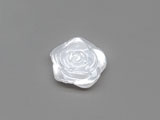 Роза бяла 12x12x4mm - 50 бр.