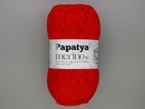 Прежда Papatya Merino50 - 50% вълна, 50% акрил червена, 100g ≈ 210m