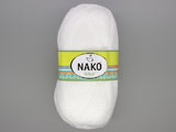 Прежда бяла NAKO Rekor - 100% акрил - 100g - 360m