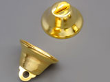 Камбанка цвят злато 21x23mm, oтвор халка 3.2mm - 10 бр.