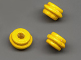 Мънисто жълто 10x6mm, отвор 2.5mm - 2460 бр.