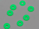 Диск Фимо зелен d=6mm, дебелина 1.35mm, отвор 2.5mm - 50g ≈ 1180 бр.